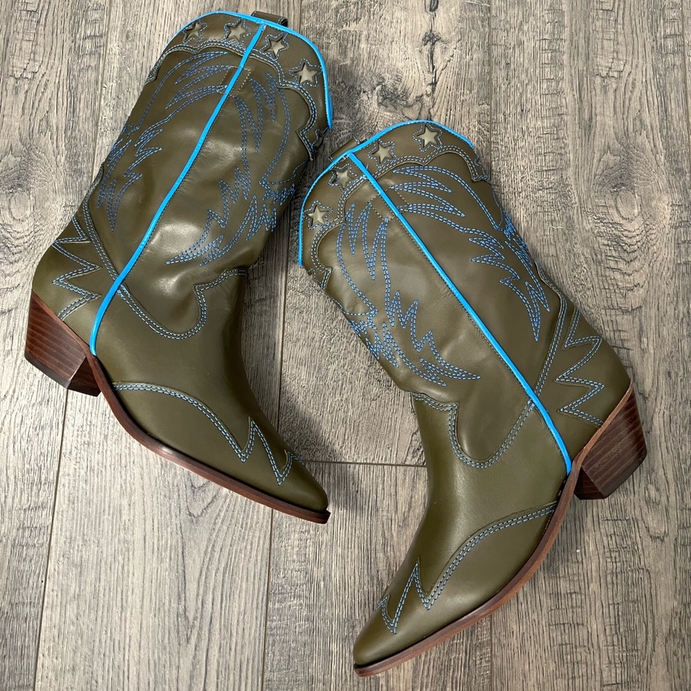 Schutz Cicera Leather Country Boots size 7.5